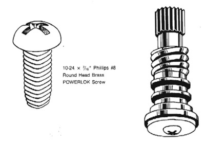 Faucet stem schematic